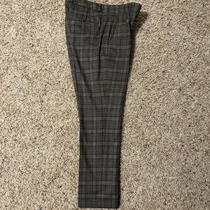 Banana Republic Ryan Brown Plaid Wool Pant